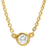 ティファニー Tiffany & Co バイザヤード シングルダイヤモンド ペンダント イエローゴールド K18YG ダイヤモンド ネックレス 18K AU750 YG 1P 1粒 エルサペレッティ