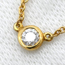 ティファニー Tiffany & Co バイザヤード シングルダイヤモンド ペンダント イエローゴールド K18YG ダイヤモンド ネックレス 18K AU750 YG 1P 1粒 エルサペレッティ