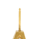 ノンブランド NON BRAND ダイヤモンド 0.555ct イエローゴールド K18YG ダイヤモンド ピアス 1粒 1石 スクエア プリンセスカット 18K 750 YG 両耳用