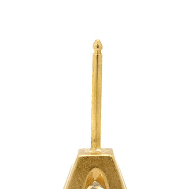 ノンブランド NON BRAND ダイヤモンド 0.555ct イエローゴールド K18YG ダイヤモンド ピアス 1粒 1石 スクエア プリンセスカット 18K 750 YG 両耳用