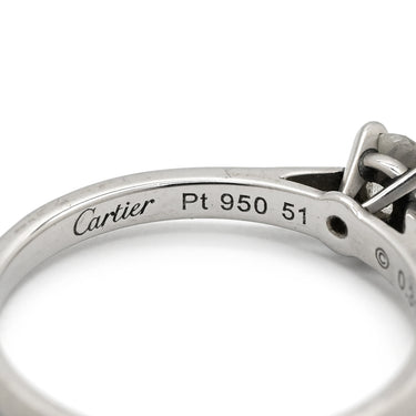 カルティエ Cartier ソリテール 1895 プラチナシルバー Pt950 ダイヤモンド #51(JP11) リング 指輪 ダイヤモンド ブリリアントカット 立爪 10号