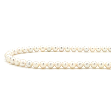 タサキ TASAKI パール 7.4-7.8mm パールホワイト×シルバー シルバー パール ネックレス TASAKI silver 真珠 ラウンドシェイプ