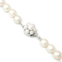 タサキ TASAKI パール 7.4-7.8mm パールホワイト×シルバー シルバー パール ネックレス TASAKI silver 真珠 ラウンドシェイプ