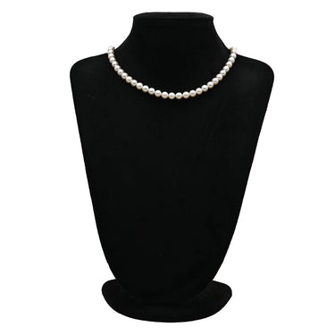 タサキ TASAKI パール 7.4-7.8mm パールホワイト×シルバー シルバー パール ネックレス TASAKI silver 真珠 ラウンドシェイプ