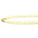 タサキ TASAKI ケシパール 7連 パールホワイト×イエローゴールド K18YG パール ネックレス TASAKI 18K 750YG 真珠 ライスパール