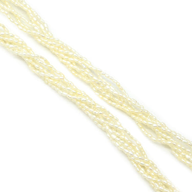 タサキ TASAKI ケシパール 7連 パールホワイト×イエローゴールド K18YG パール ネックレス TASAKI 18K 750YG 真珠 ライスパール