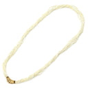タサキ TASAKI ケシパール 7連 パールホワイト×イエローゴールド K18YG パール ネックレス TASAKI 18K 750YG 真珠 ライスパール