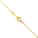 ミキモト MIKIMOTO リーフモチーフ パール パールホワイト×イエローゴールド K18YG パール ネックレス MIKIMOTO 真珠 7P 7粒 Au750 18K 18金 葉 植物 ウェーブ