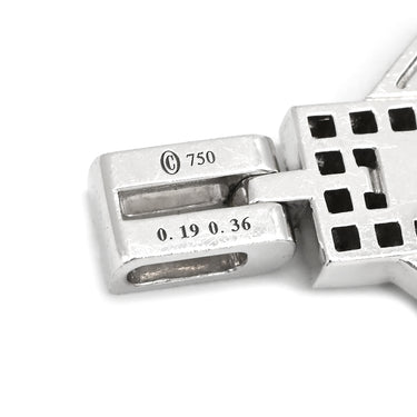 コンコルド CONCORD ダイヤモンド デザイントップ ブラック×ホワイトゴールド K18WG ダイヤモンド 色石 ペンダントトップ 750 18K WG ネックレストップ