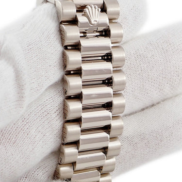腕時計 ロレックス ROLEX デイデイト II 218239 自動巻き メンズ メーカーOH済 ランダム番 K18WG無垢 ブルーウェーブ アラビア