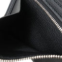 エルメス HERMES ベアンコンパクト ブラック アリゲーター 二つ折り財布 シルバー金具 黒 クロコ 艶あり 2025年製
