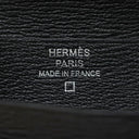 エルメス HERMES ベアンコンパクト ブラック アリゲーター 二つ折り財布 シルバー金具 黒 クロコ 艶あり 2025年製