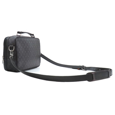 ルイヴィトン LOUIS VUITTON メッセンジャー マルチポケット M45457 ブラック モノグラムエクリプス レザー 2WAYバッグ シルバー金具