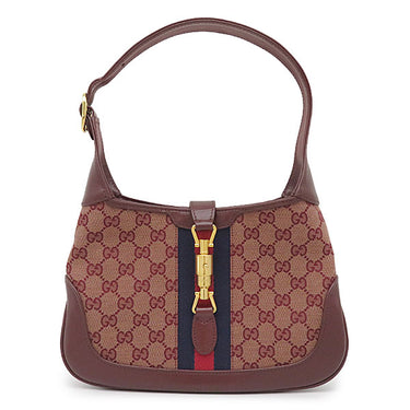 グッチ GUCCI ジャッキー 1961 636706 ボルドー GGキャンバス レザー 2WAYバッグ ゴールド金具 ワンショルダー