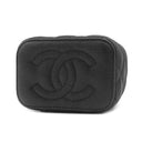 シャネル CHANEL マトラッセ ミニ バニティ AP2158 ブラック キャビアスキン ショルダーバッグ ゴールド金具 チェーンバッグ