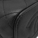 シャネル CHANEL マトラッセ ミニ バニティ AP2158 ブラック キャビアスキン ショルダーバッグ ゴールド金具 チェーンバッグ
