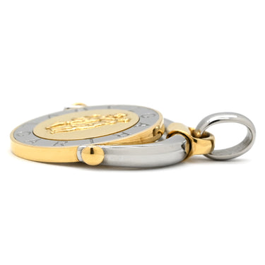 ブルガリ BVLGARI ホロスコープ 双子座 Gemini イエローゴールド×ステンレス K18YG ステンレススチール ペンダントトップ Au750 18K SS コンビ ふたご座 ジェミニ 星座 チャーム