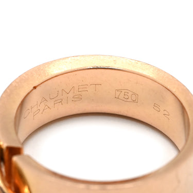 ショーメ CHAUMET リアン シンプル SM ダイヤリング 080541 ピンクゴールド K18PG リング 指輪 Liens 750 PG 18K 18金 エヴィダンスリング 11.5号