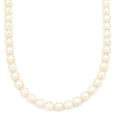 タサキ TASAKI パール 5.9-7.6mm パールホワイト×シルバー シルバー パール ネックレス TASAKI silver 真珠 ラウンドシェイプ