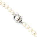 タサキ TASAKI パール 5.9-7.6mm パールホワイト×シルバー シルバー パール ネックレス TASAKI silver 真珠 ラウンドシェイプ