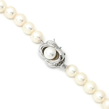 タサキ TASAKI パール 5.9-7.6mm パールホワイト×シルバー シルバー パール ネックレス TASAKI silver 真珠 ラウンドシェイプ