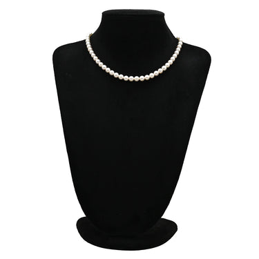 タサキ TASAKI パール 5.9-7.6mm パールホワイト×シルバー シルバー パール ネックレス TASAKI silver 真珠 ラウンドシェイプ