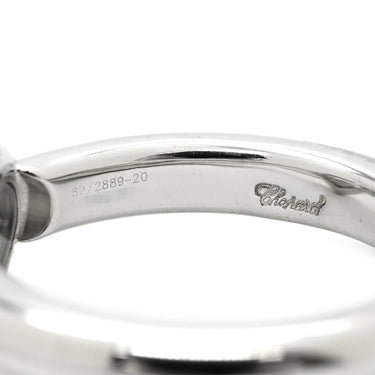 ショパール CHOPARD ハッピーダイヤ ハート 82/2889-20 ホワイトゴールド K18WG ダイヤモンド リング 指輪 750 18K ムービングダイヤ 1P 9号