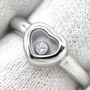 ショパール CHOPARD ハッピーダイヤ ハート 82/2889-20 ホワイトゴールド K18WG ダイヤモンド リング 指輪 750 18K ムービングダイヤ 1P 9号