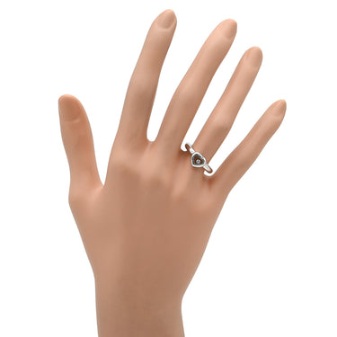 ショパール CHOPARD ハッピーダイヤ ハート 82/2889-20 ホワイトゴールド K18WG ダイヤモンド リング 指輪 750 18K ムービングダイヤ 1P 9号