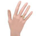 ティファニー Tiffany & Co オープンハート イエローゴールド K18YG リング 指輪 T＆Co. 750 18K 18金 YG エルサ ペレッティ 9号