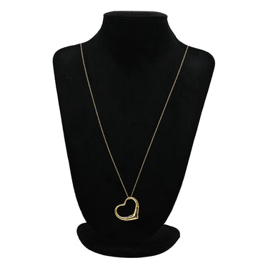 ティファニー Tiffany & Co オープンハート 36mm イエローゴールド K18YG ネックレス T＆Co. 18K 18金 750 YG エルサペレッティ ロング ラージ