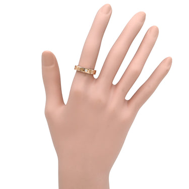 ブルガリ BVLGARI ブルガリブルガリ ダブルロゴ ピンクゴールド K18PG ダイヤモンド リング 指輪 18K 750AU 1Pダイヤモンド 10.5号