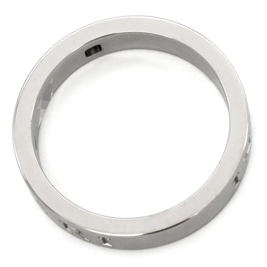 ブルガリ BVLGARI ブルガリブルガリ ダブルロゴ ホワイトゴールド K18WG ダイヤモンド リング 指輪 18K 750AU 1Pダイヤモンド 18号