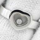 ショパール CHOPARD ハッピーダイヤ ハート 82/4354-20 ホワイトゴールド K18WG ダイヤモンド リング 指輪 750 18K ムービングダイヤ 1P 6.5号