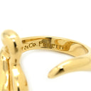 ティファニー Tiffany & Co オープンハート イエローゴールド K18YG リング 指輪 T＆Co. 18K 750YG エルサ ペレッティ 11号
