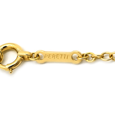 ティファニー Tiffany & Co リーフ フィン イエローゴールド K18YG ネックレス T＆Co. Au750 18K エルサペレッティ 葉 ヒレ ホエールテール ロング