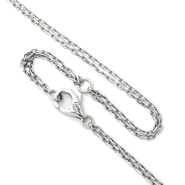 カルティエ Cartier ラブ サークル 2Pダイヤ B7219400 ホワイトゴールド K18WG ダイヤモンド ネックレス 18金 750WG Wチェーン
