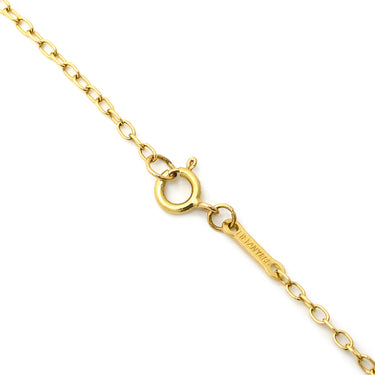 ティファニー Tiffany & Co オープンハート 35mm イエローゴールド K18YG ネックレス T＆Co. 18K 18金 750 YG エルサペレッティ ロング ラージ