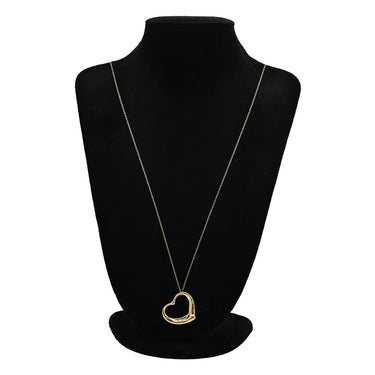 ティファニー Tiffany & Co オープンハート 35mm イエローゴールド K18YG ネックレス T＆Co. 18K 18金 750 YG エルサペレッティ ロング ラージ