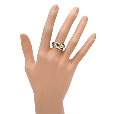 カルティエ Cartier トリニティ 1998年クリスマス限定 ホワイトゴールド K18WG #49(JP9) リング 指輪 3連 18K 750WG 【OR AMOUR ET TRINITY】 8.5号