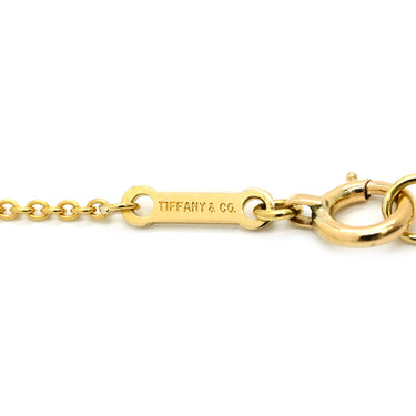 ティファニー Tiffany & Co エターナル サークル イエローゴールド K18YG ネックレス T&Co. Au750 18K 18金 YG エルサ・ペレッティ