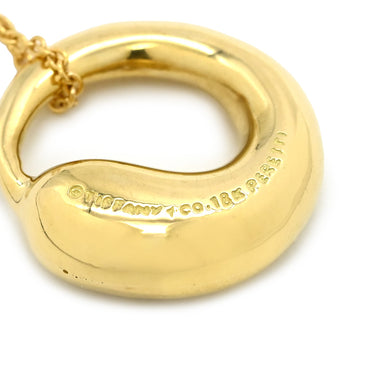 ティファニー Tiffany & Co エターナル サークル イエローゴールド K18YG ネックレス T&Co. Au750 18K 18金 YG エルサ・ペレッティ