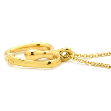 ティファニー Tiffany & Co アップル イエローゴールド K18YG ネックレス T＆Co. エルサペレッティ リンゴ Au750 YG