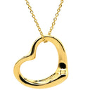 ティファニー Tiffany & Co オープンハート 21.6mm イエローゴールド K18YG ネックレス T＆Co. Au750 18K 18金 エルサペレッティ ミディアム