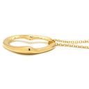 ティファニー Tiffany & Co オープンハート 21.6mm イエローゴールド K18YG ネックレス T＆Co. Au750 18K 18金 エルサペレッティ ミディアム