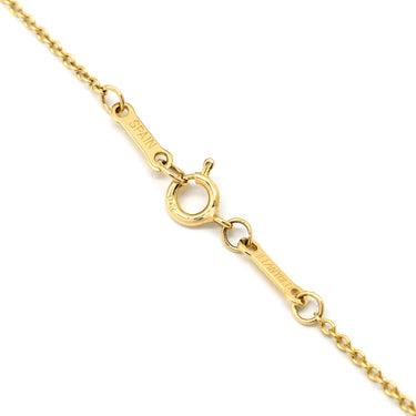 ティファニー Tiffany & Co オープンハート 21.6mm イエローゴールド K18YG ネックレス T＆Co. Au750 18K 18金 エルサペレッティ ミディアム