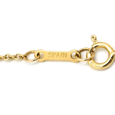 ティファニー Tiffany & Co オープンハート 21.6mm イエローゴールド K18YG ネックレス T＆Co. Au750 18K 18金 エルサペレッティ ミディアム