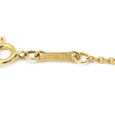 ティファニー Tiffany & Co オープンハート 21.6mm イエローゴールド K18YG ネックレス T＆Co. Au750 18K 18金 エルサペレッティ ミディアム
