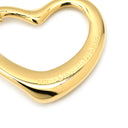 ティファニー Tiffany & Co オープンハート 21.6mm イエローゴールド K18YG ネックレス T＆Co. Au750 18K 18金 エルサペレッティ ミディアム