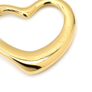 ティファニー Tiffany & Co オープンハート 21.6mm イエローゴールド K18YG ネックレス T＆Co. Au750 18K 18金 エルサペレッティ ミディアム